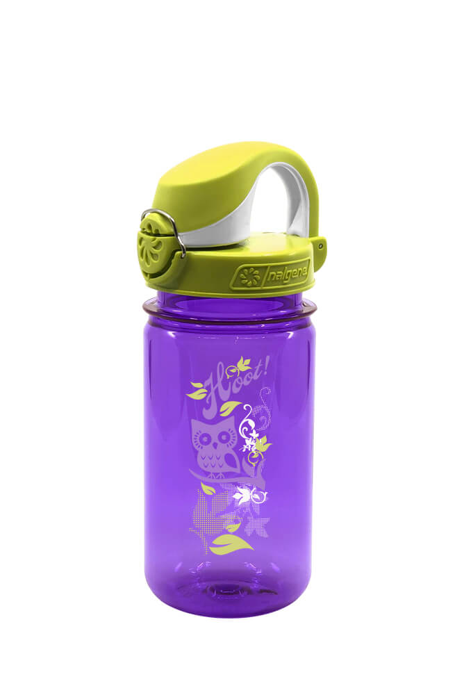 Nalgene product detail: 12oz On-The-Fly Kids Lock-Top Bottle with Graphics D9 — 12oz On-The-Fly Kids Lock-Top Bottle with Graphics