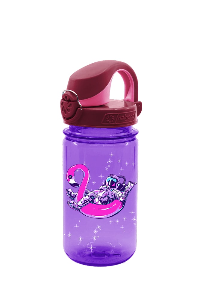 Nalgene product image: 12oz On-The-Fly Kids Lock-Top Bottle with Graphics A1 — 12oz On-The-Fly Kids Lock-Top Bottle with Graphics