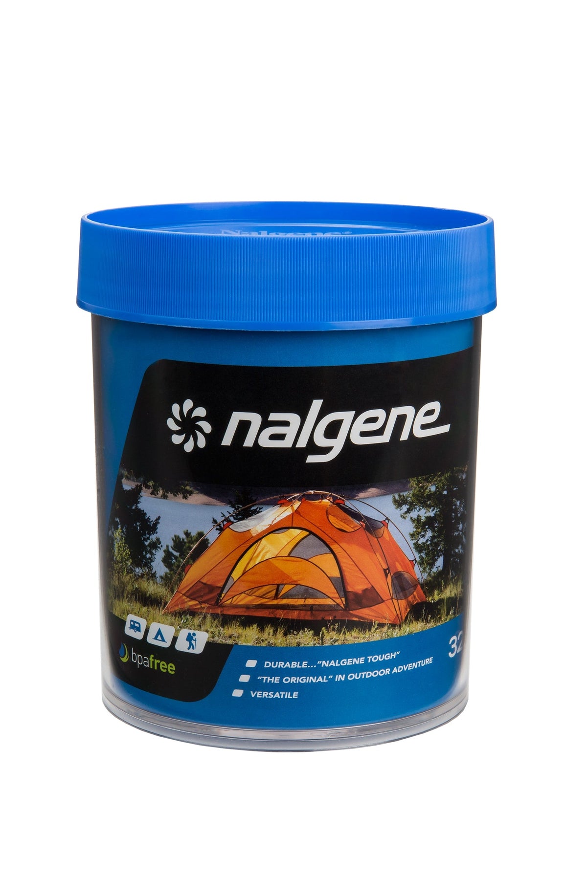 Nalgene product image: 32oz Storage Jar – Blue Lid X3 — 32oz Storage Jar – Blue Lid