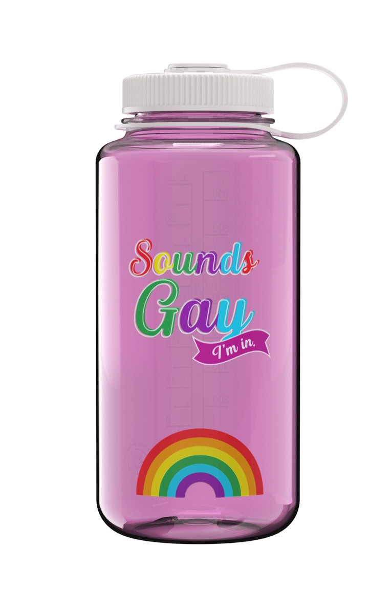 Nalgene product view: 32oz Wide Mouth Pride Bottle O2 — 32oz Wide Mouth Pride Bottle