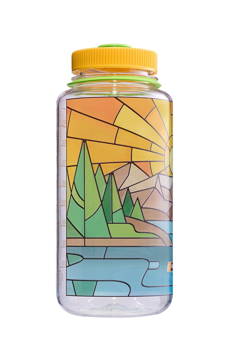 Nalgene product image: 32oz Wide Mouth Stained Glass Print Bottles I8 — 32oz Wide Mouth Stained Glass Print Bottles