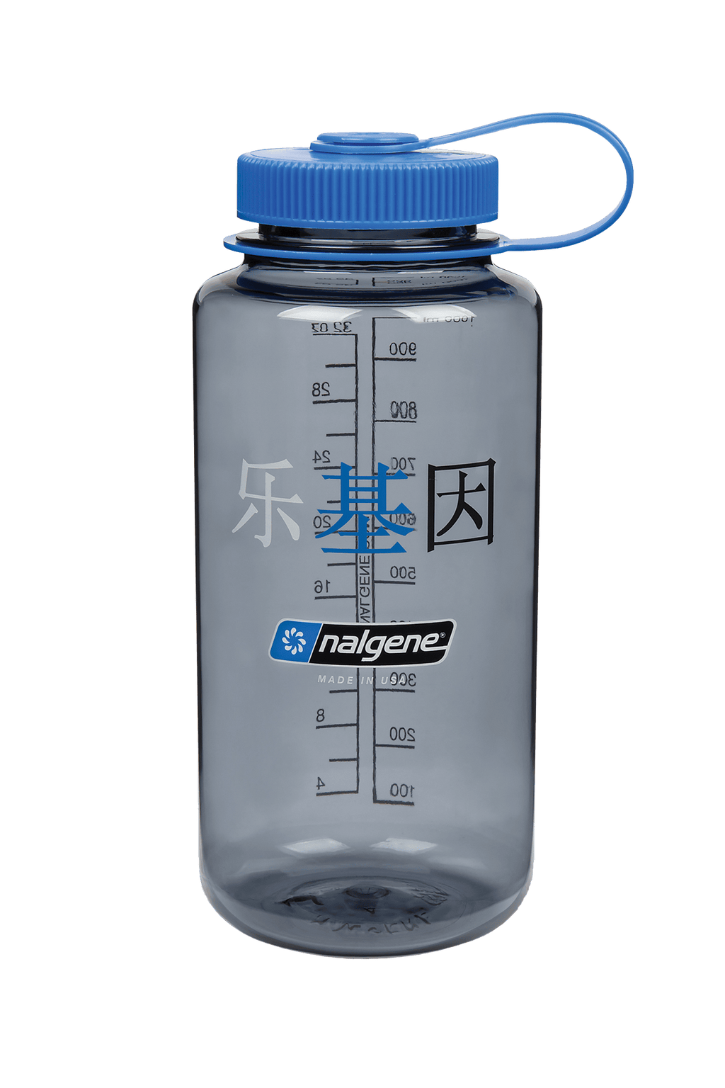 Nalgene product view: 32oz Wide Mouth “Happy Gene” Bottle L0 — 32oz Wide Mouth “Happy Gene” Bottle