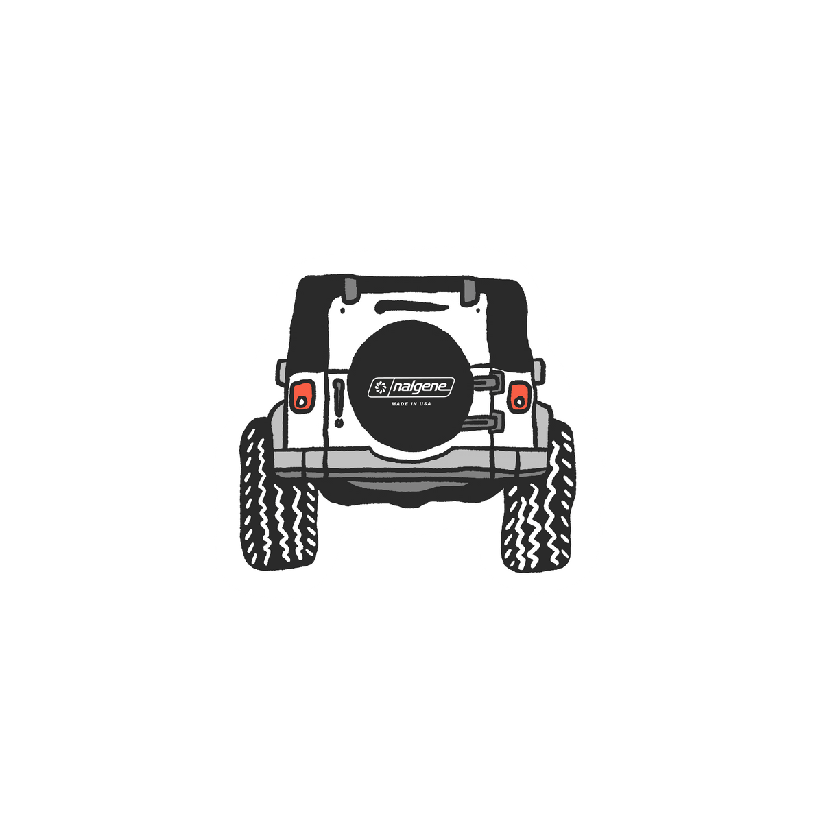 Nalgene product view: Four Wheeling Sticker X3 — Four Wheeling Sticker