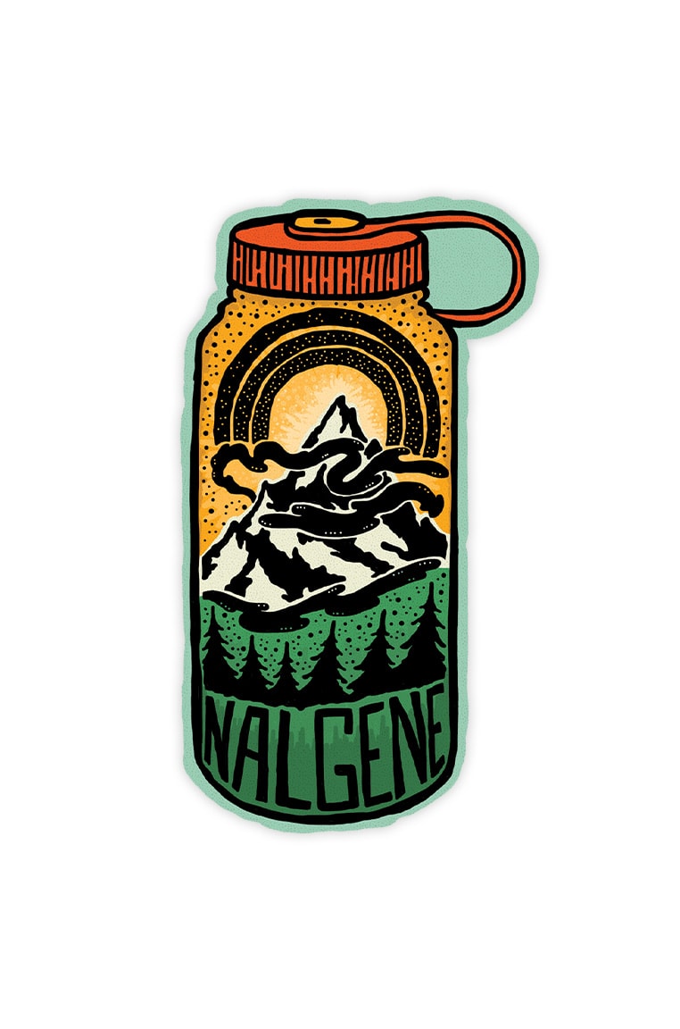 Nalgene product detail: Mountain Peak Sticker G2 — Mountain Peak Sticker