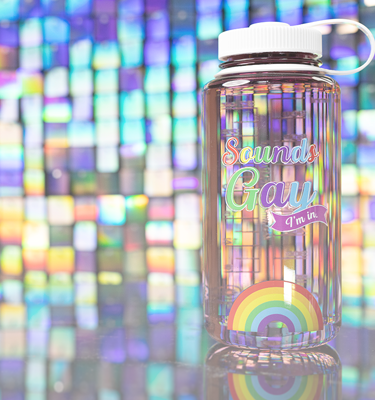 Nalgene product image: 32oz Wide Mouth Pride Bottle O2 — 32oz Wide Mouth Pride Bottle
