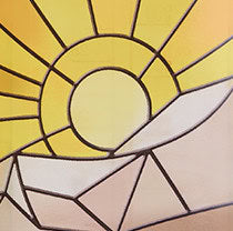 Nalgene product image: 32oz Wide Mouth Stained Glass Print Bottles I8 — 32oz Wide Mouth Stained Glass Print Bottles