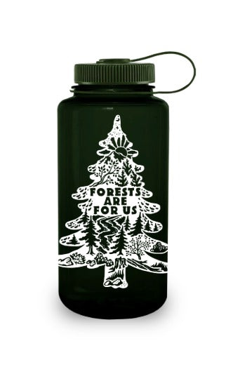 Nalgene product image: 32oz Wide Mouth “Public Lands: Forests Are for Us” Bottle D9 — 32oz Wide Mouth “Public Lands: Forests Are for Us” Bottle