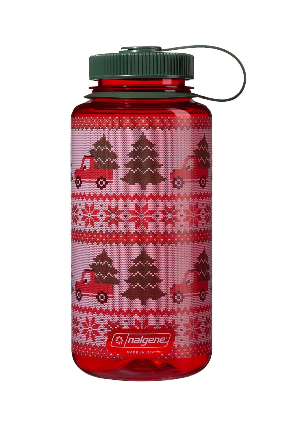 Nalgene product view: 32oz Wide Mouth Ugly Sweater Bottle F6 — 32oz Wide Mouth Ugly Sweater Bottle